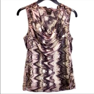 🔲  ANN TAYLOR FACTORY Animal Print Sleeveless